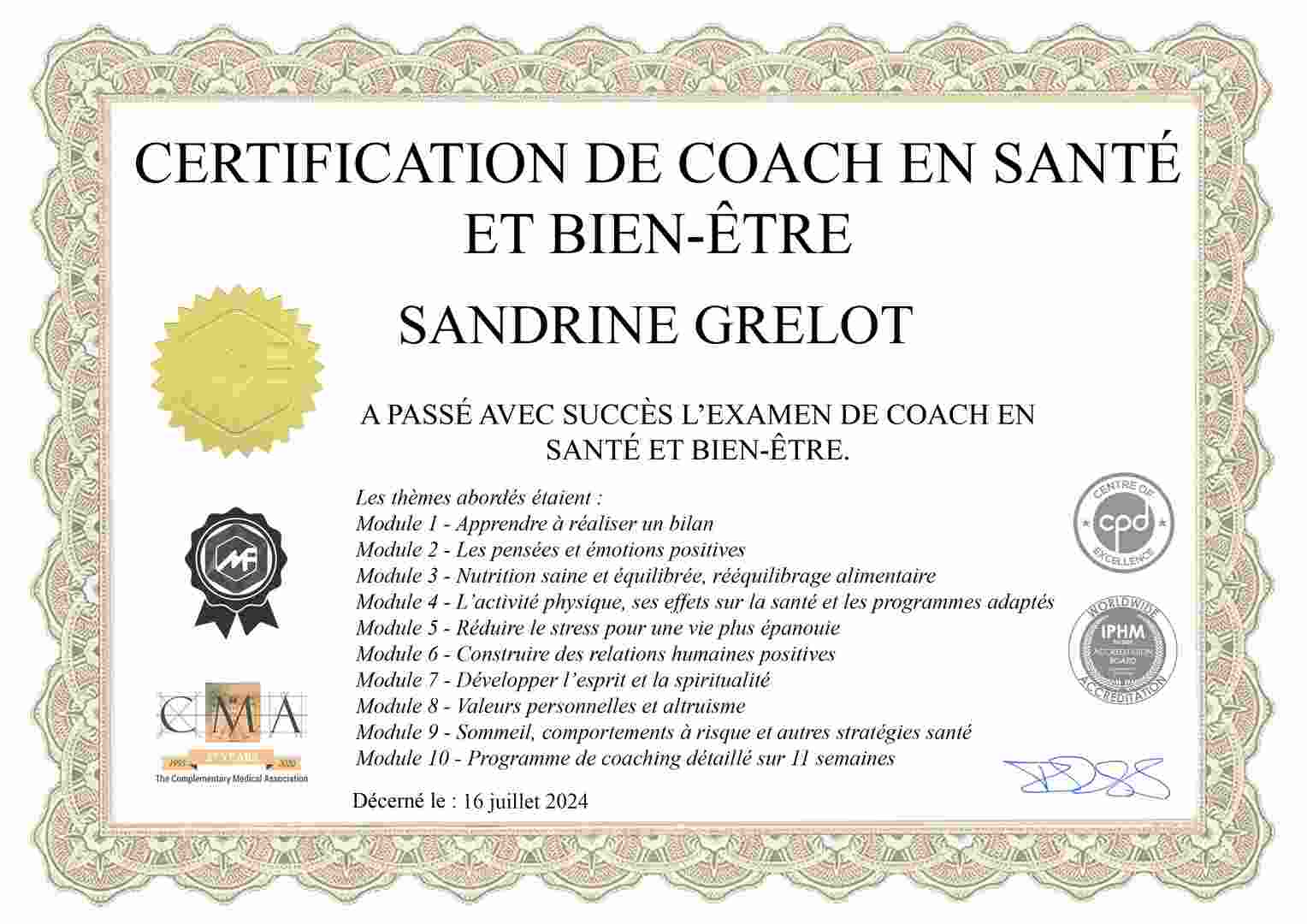 Mon approche